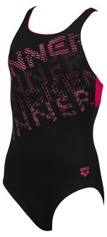 Arena G Rhyming Jr Swim Pro Back One Piece black-rose 8-9Y