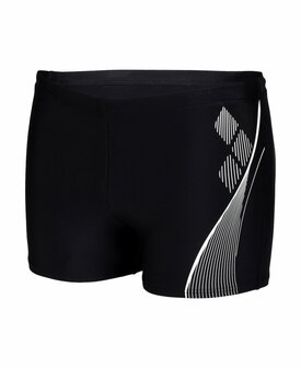 Arena M Swim Short Graphic black-white 105