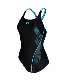 Arena W Swimsuit Swim Pro Back Graphic black-martinica 40