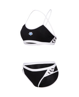 Arena W Icons Bikini Cross Back Solid black-white 28