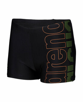 Arena B Swim Short Graphic black-softgreen 10-11