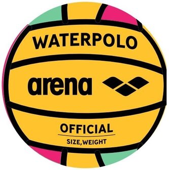 Arena Water Polo Ball Size 3 lime fuchsia