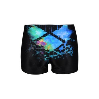 Arena B Multi Pixels Swim Short black-multi-turquoise 6-7