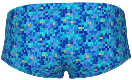 Arena M Pooltiles Swim Low Waist Short blue multi 90