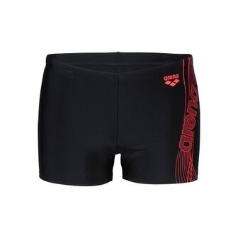 Arena M Dreamy Swim Short black-fluo-red 90