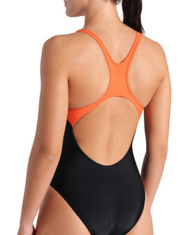 Arena W Wake Swimsuit Swim Pro Back black-calypso coral 48