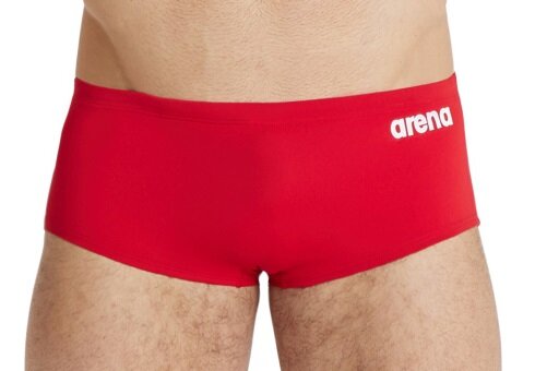 Arena M Team Swim Low Waist Short Solid red-white 85