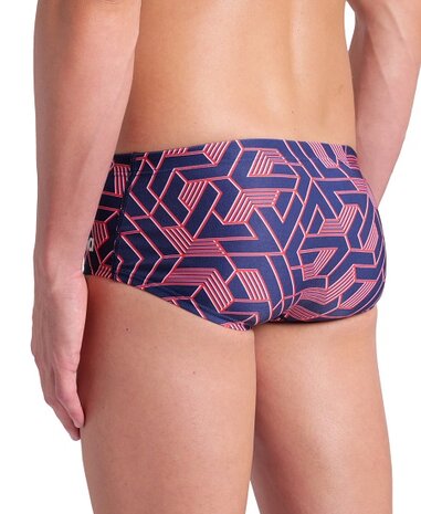 Arena M Escape Swim Low Waist Short team red-white-blue 85 32