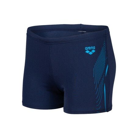 Arena B Swim Short Graphic navy-turquoise 8-9