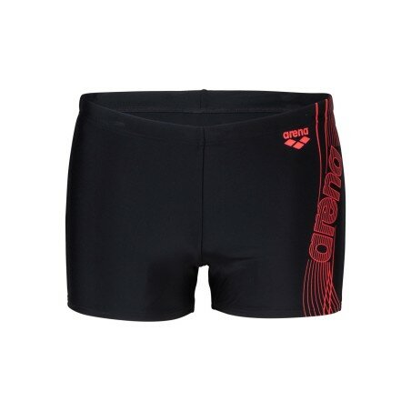 Arena M Dreamy Swim Short black-fluo-red 100